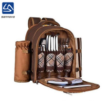 2018 sannovo bulk durable outdoor picnic backpack for 4 with cooler compartment